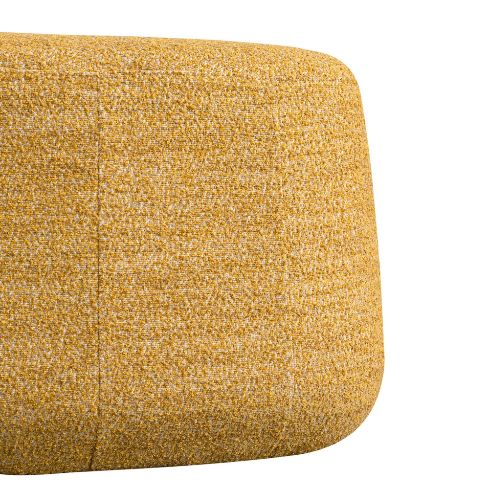 Kayden Upholstered Ottoman Large Mustard. Picture 7