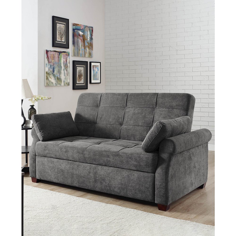 Hampton Sofa Queen Grey. Picture 12