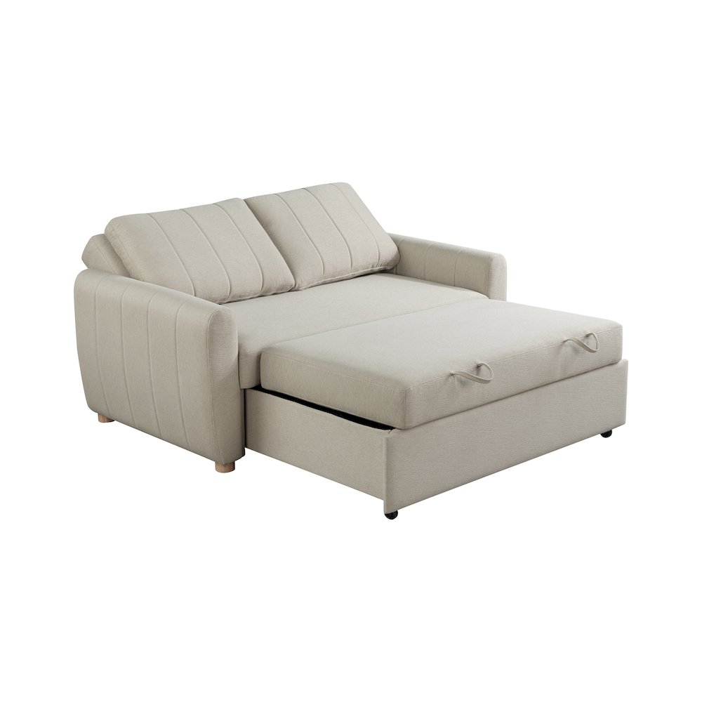 Galloway Convertible Loveseat Beige. Picture 5