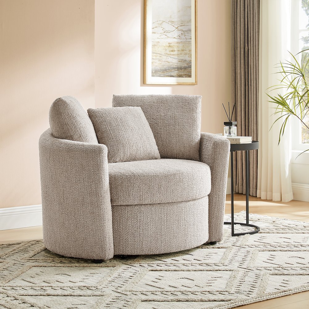 Beckett Storage Chair Taupe. Picture 19