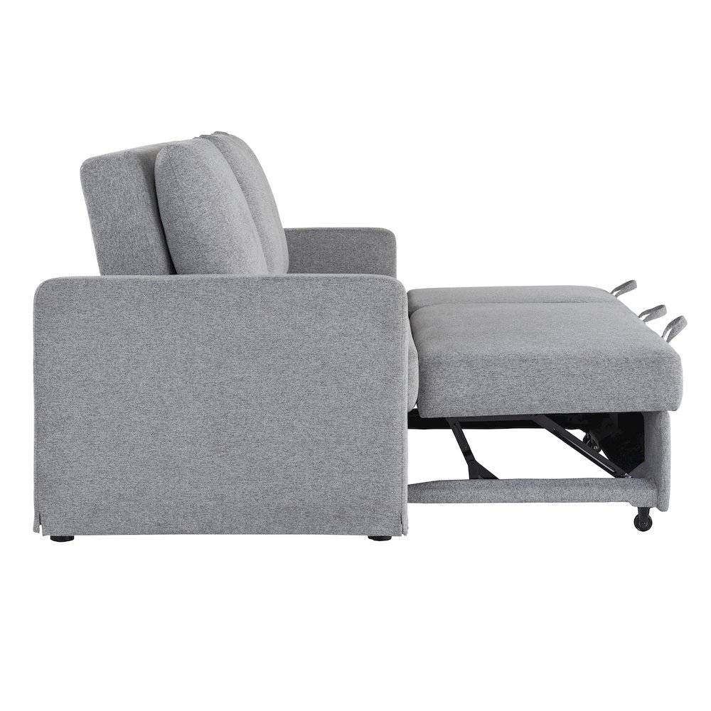 Mia Convertible Sofa Light Gray. Picture 14