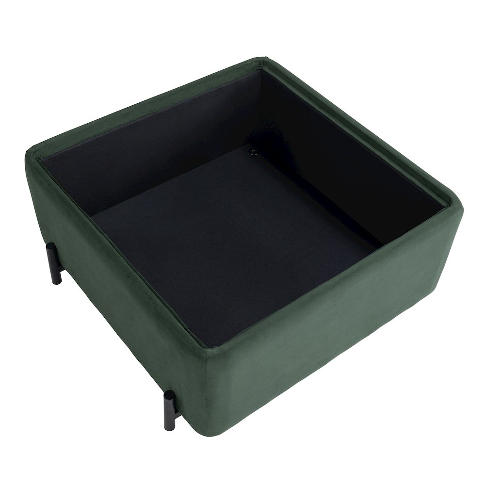 Kona Storage Ottoman Large Green. Picture 11