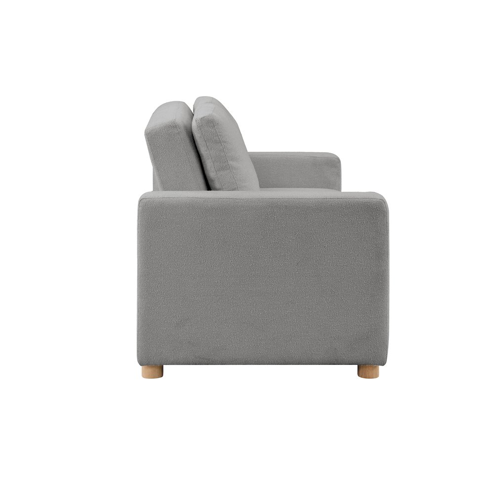 Tyler Convertible Sofa Grey Boucle. Picture 10