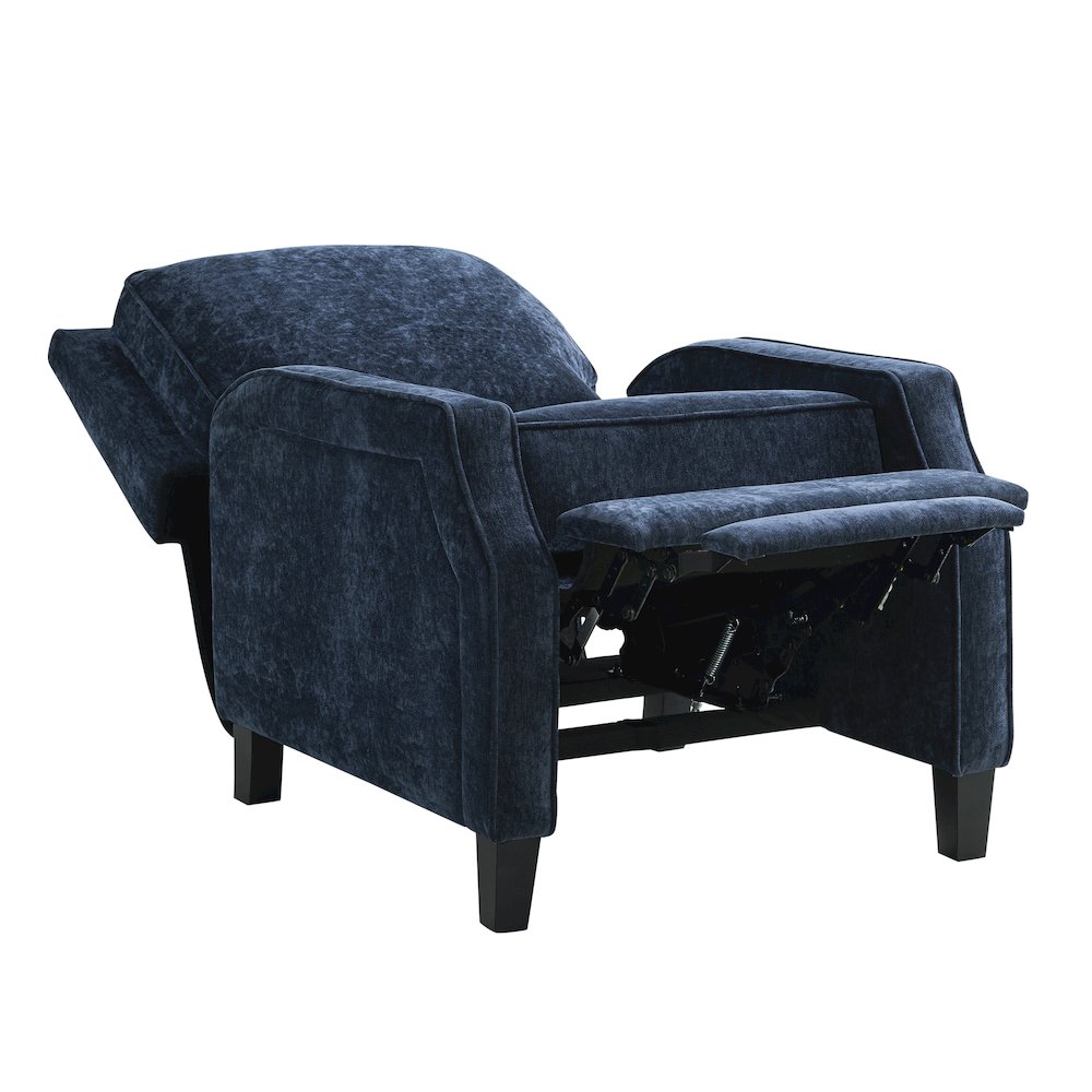 Shiloh Push Back Recliner Navy. Picture 4