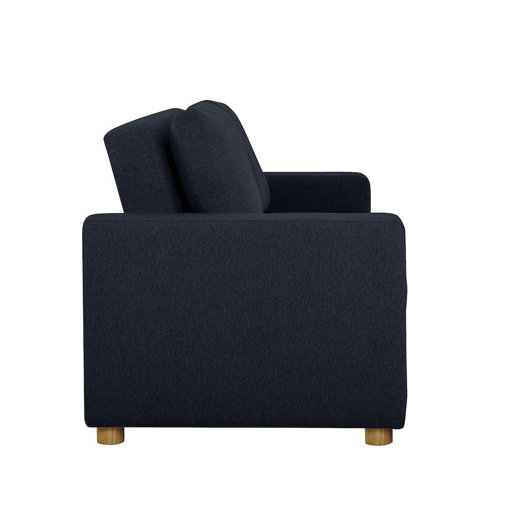 Tyler Convertible Sofa Navy Woven. Picture 9