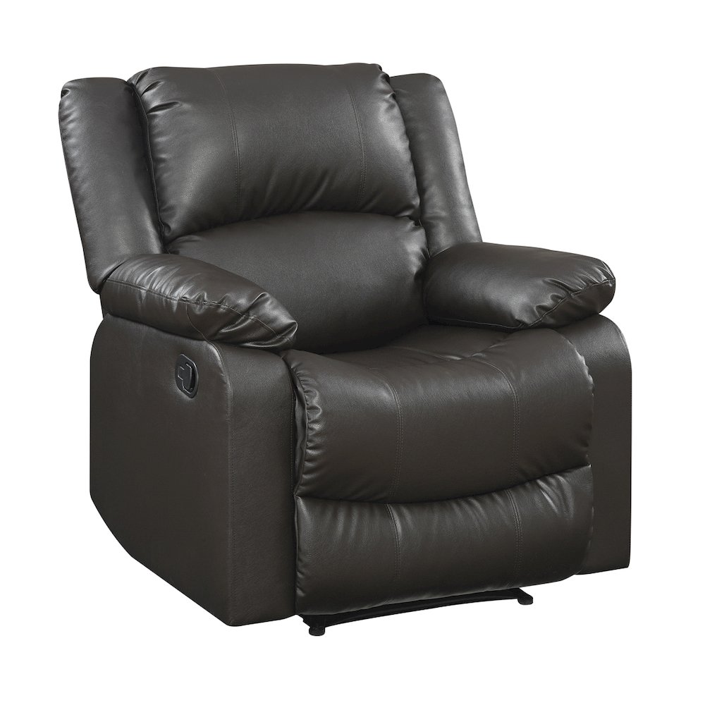 Parker Recliner Java Vegan Leather. Picture 1