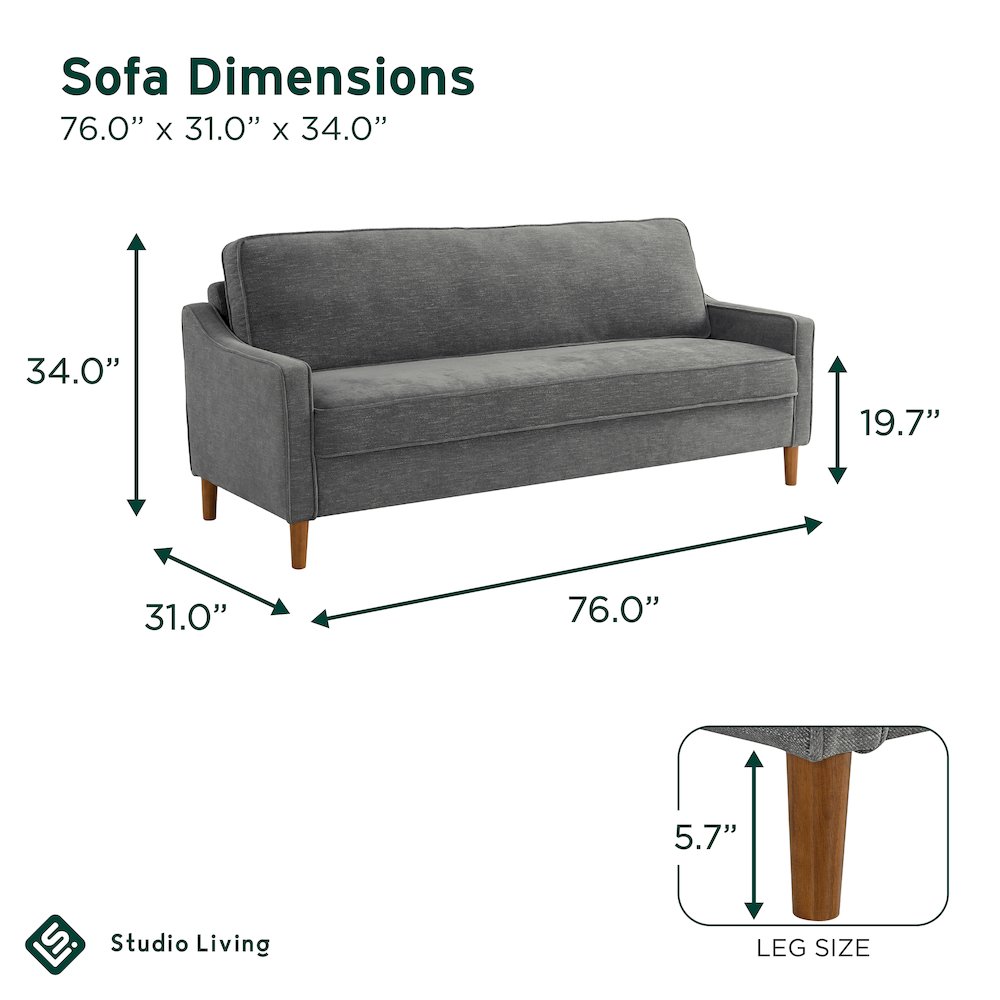 Sterling Sofa Grey. Picture 17