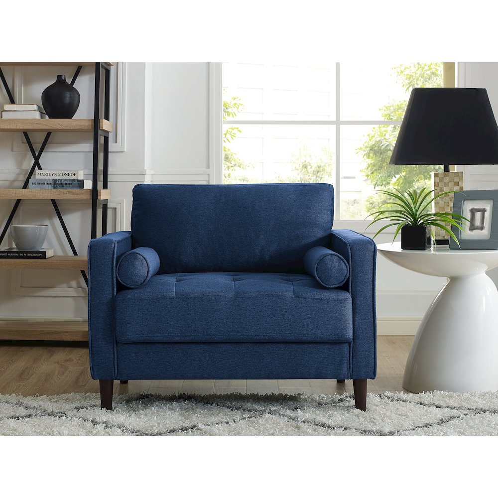 Langford Chair Navy Blue. Picture 6