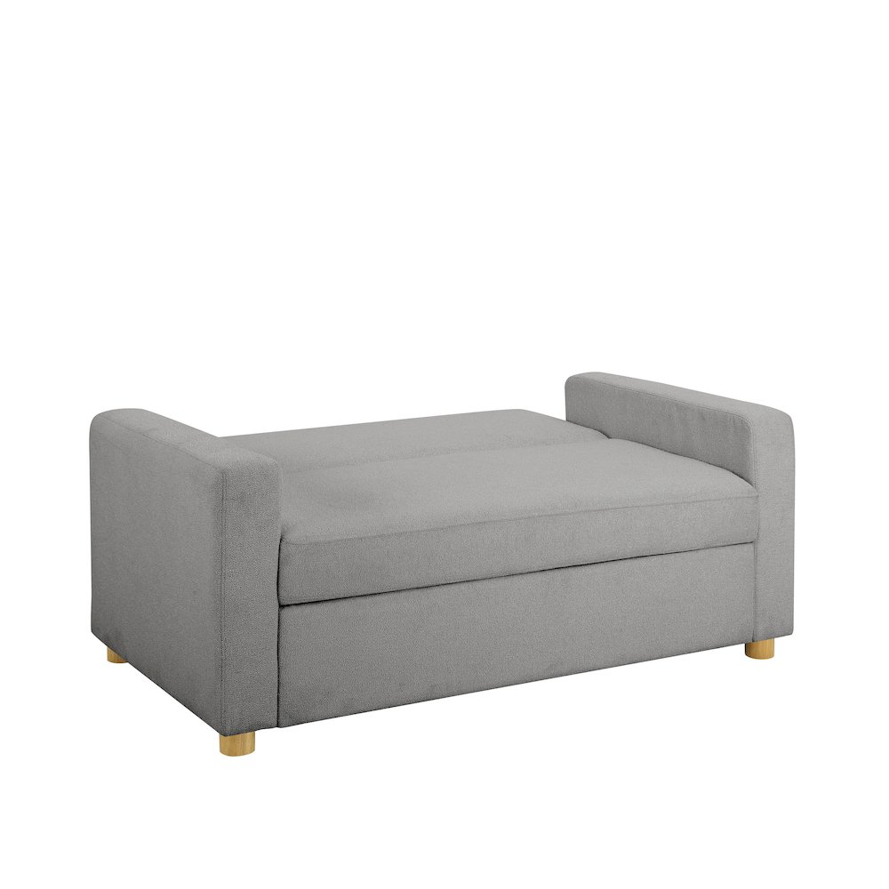 Tyler Convertible Sofa Grey Boucle. Picture 5