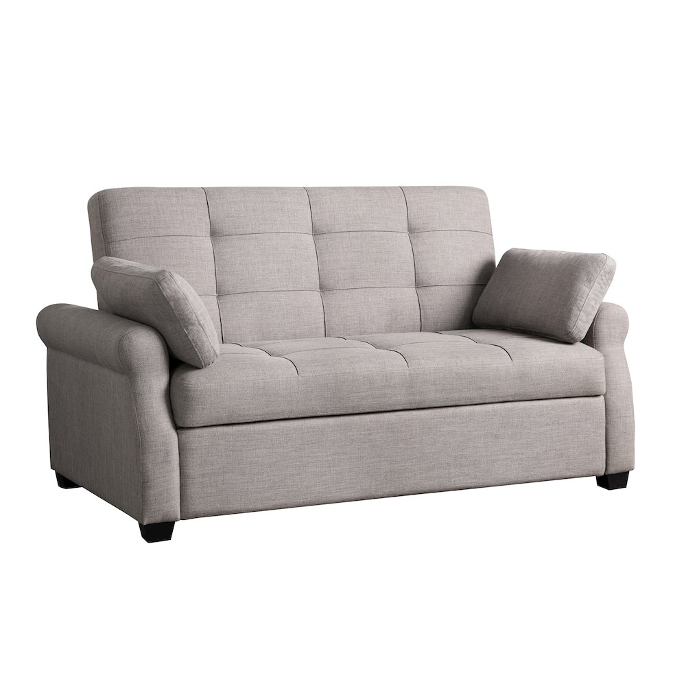 Hampton Queen Convertible Sofa Steel. Picture 16