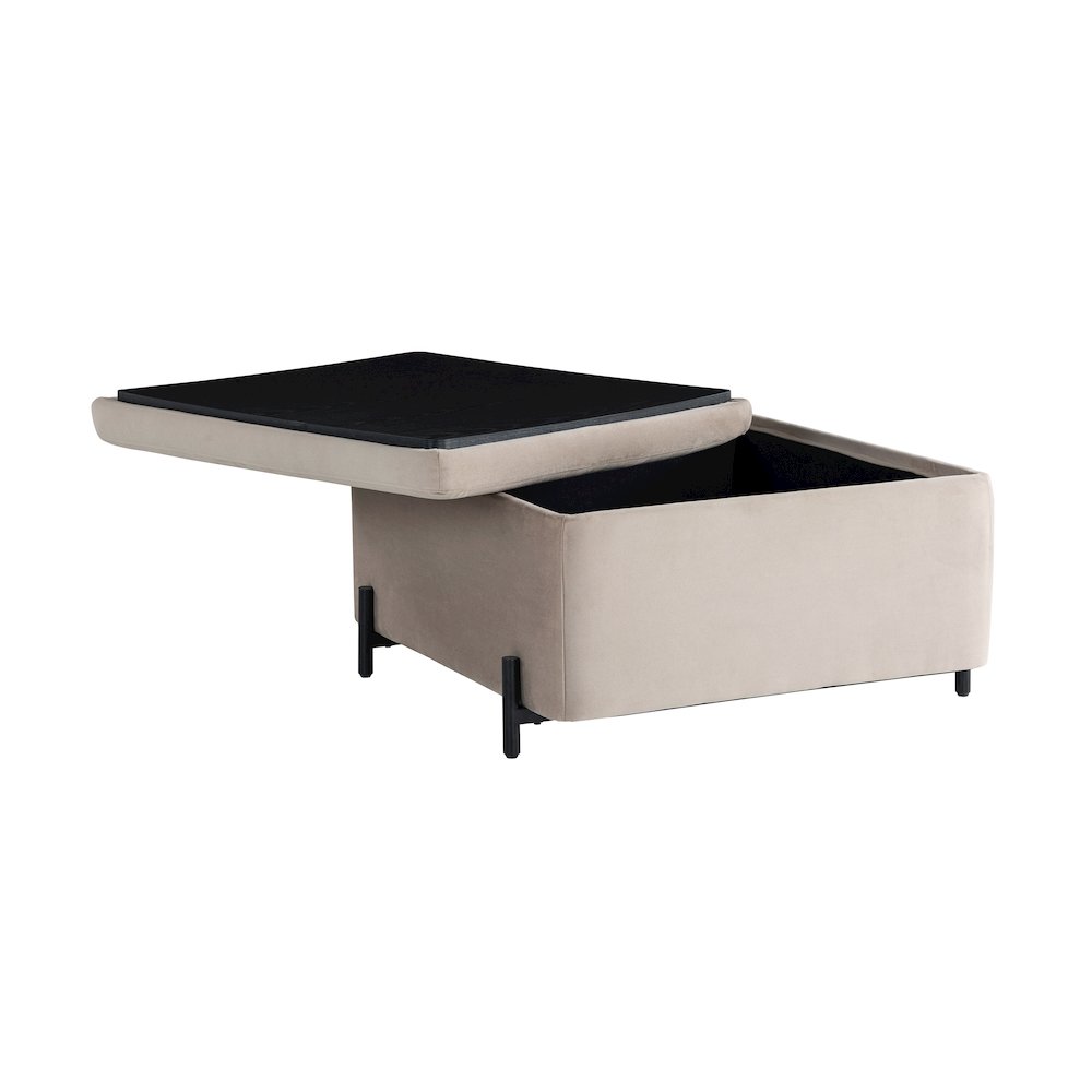 Kona Storage Ottoman Large Taupe. Picture 8