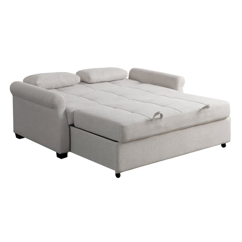 Hampton Queen Convertible Sofa Oatmeal. Picture 6