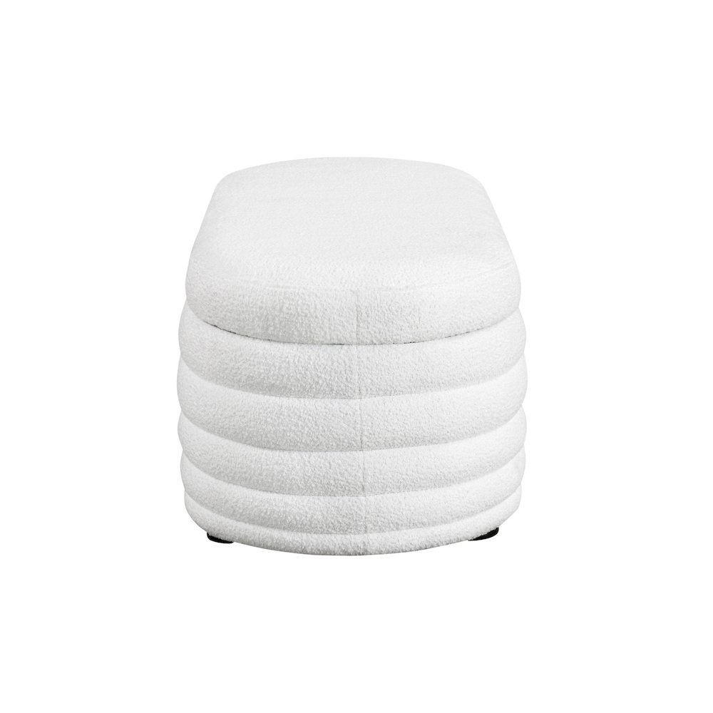 Lancaster Storage Ottoman Large White. Picture 4