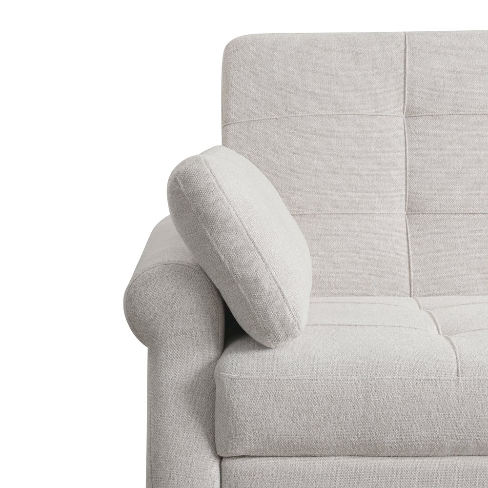 Hampton Queen Convertible Sofa Oatmeal. Picture 20