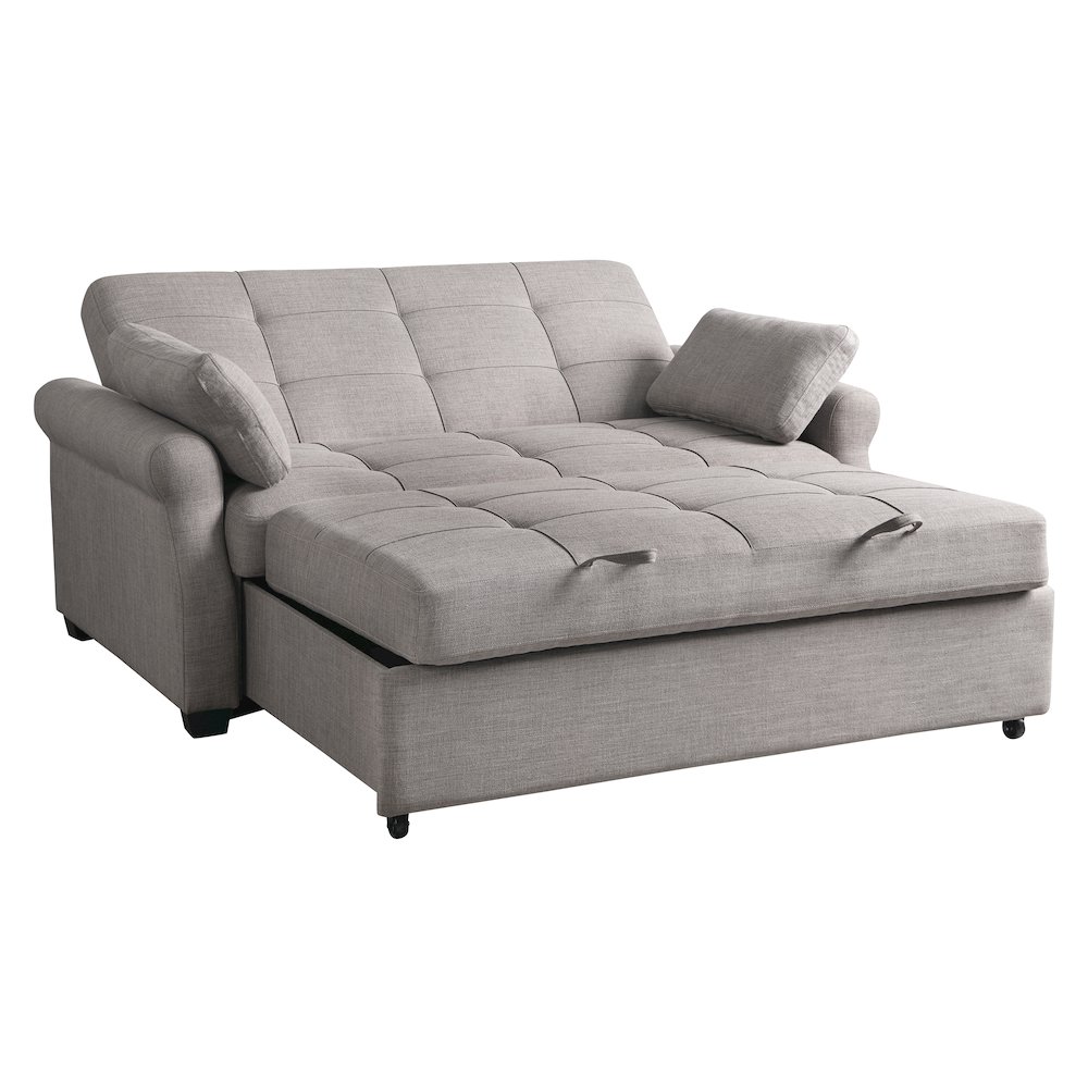 Hampton Queen Convertible Sofa Steel. Picture 4