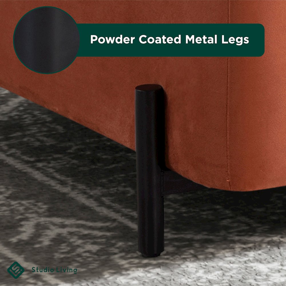 Kona Storage Ottoman Large Rust. Picture 27