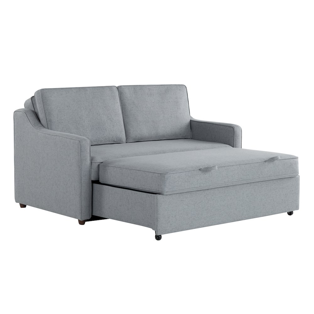 Carey Convertible Sofa Light Gray. Picture 8