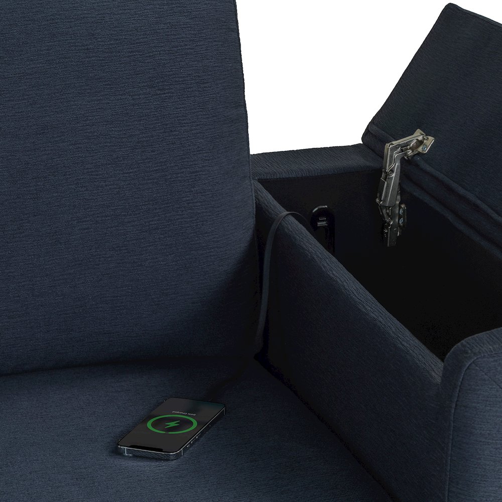Riles Storage Sofa Navy. Picture 20