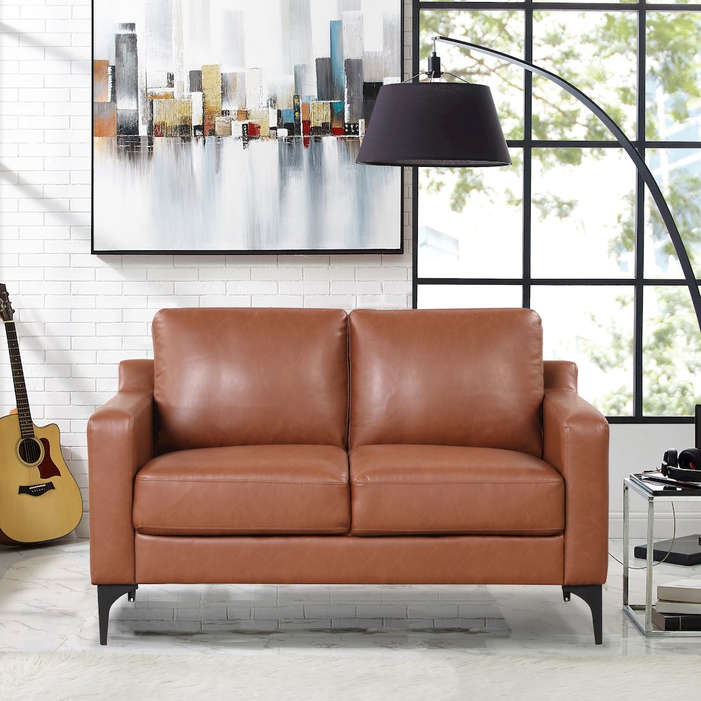 Fletcher Loveseat Brown. Picture 14