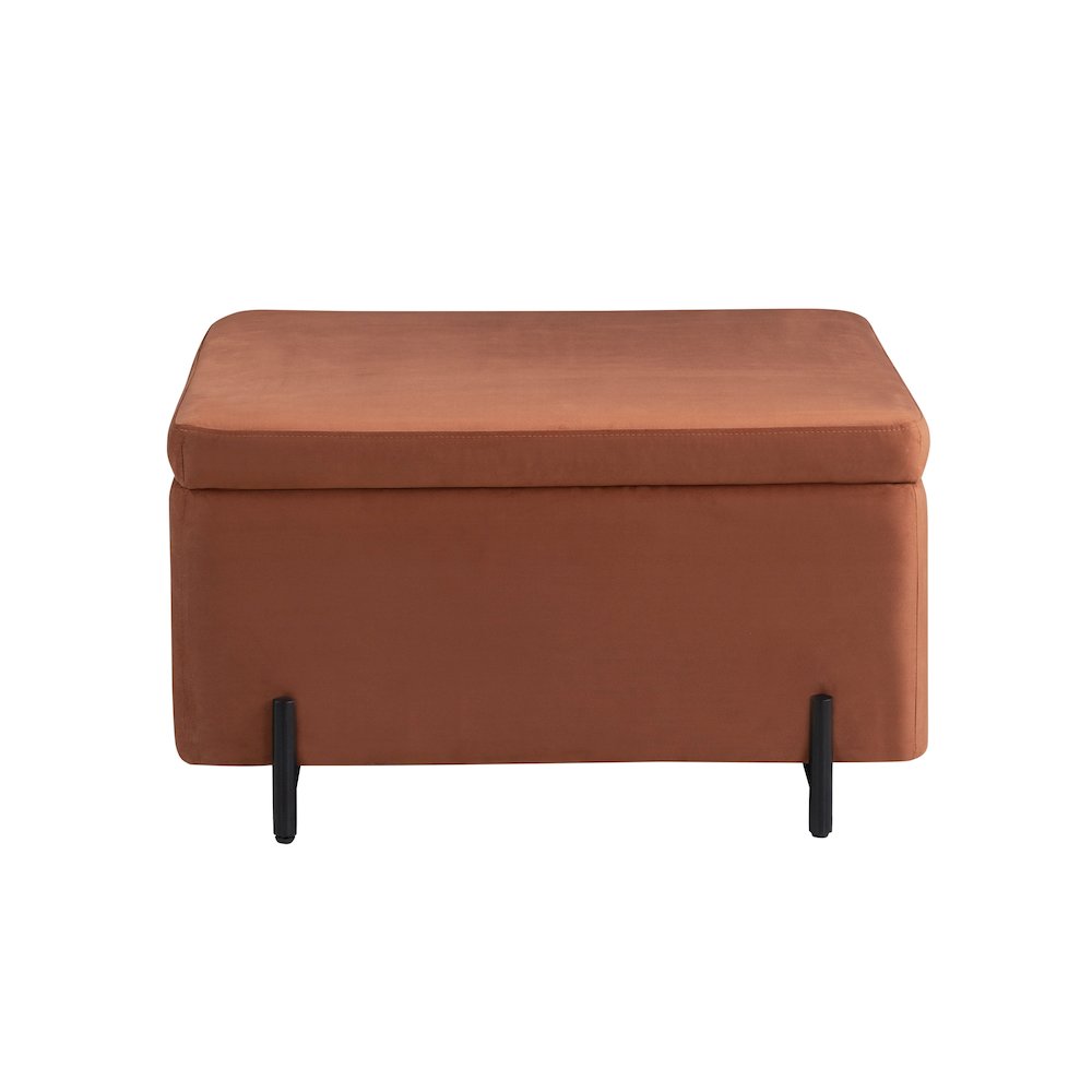 Kona Storage Ottoman Large Rust. Picture 5