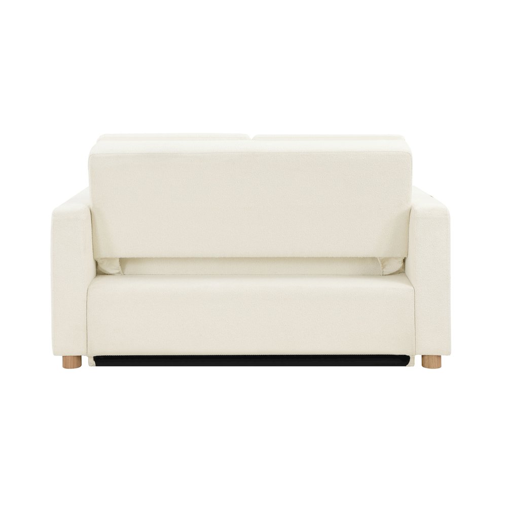 Tyler Convertible Sofa Ivory Boucle. Picture 8