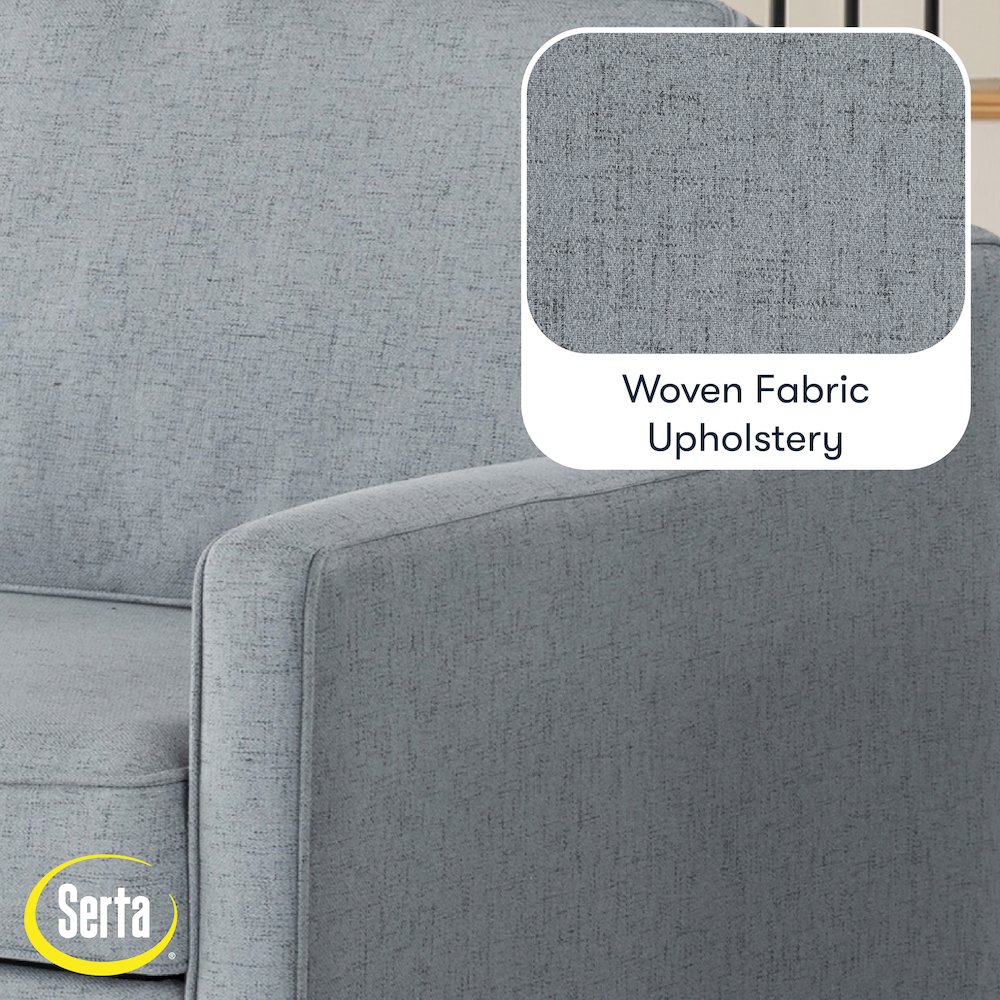 Carey Convertible Sofa Light Gray. Picture 30