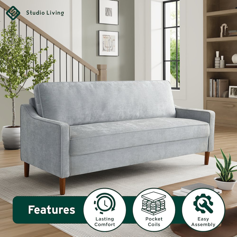 Sterling Sofa Light Grey. Picture 19