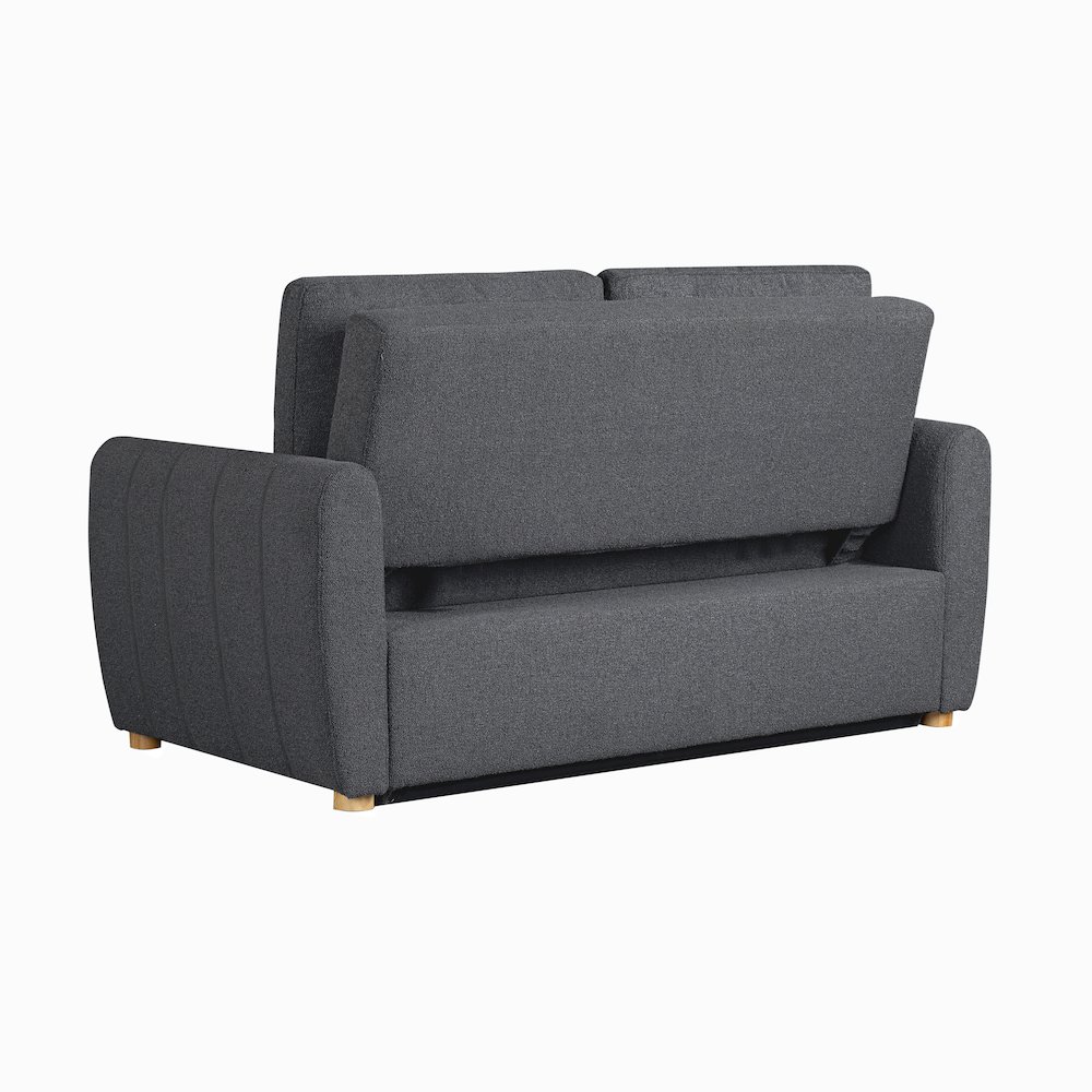 Galloway Convertible Loveseat Charcoal. Picture 11