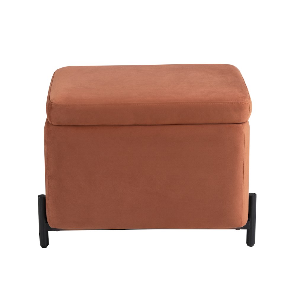 Kona Storage Ottoman Small Rust. Picture 6