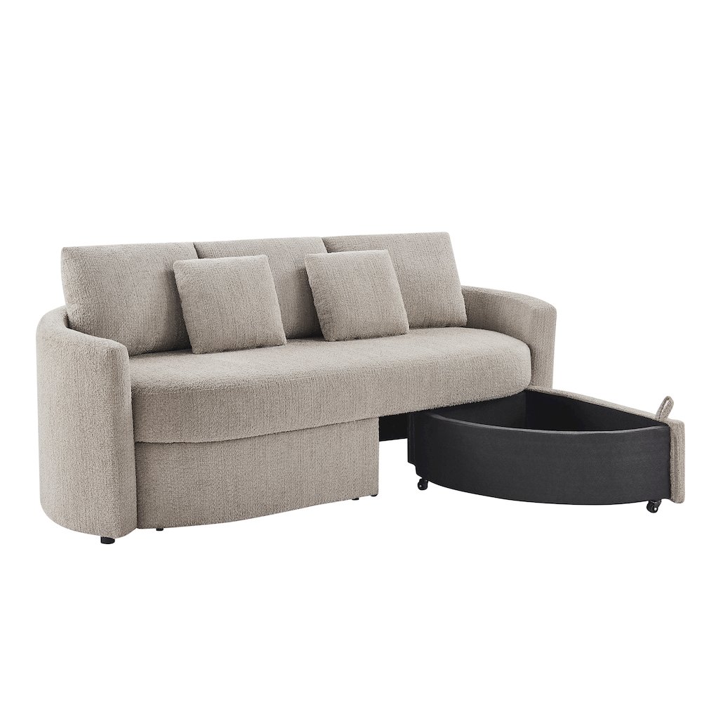 Beckett Storage Sofa Taupe. Picture 8