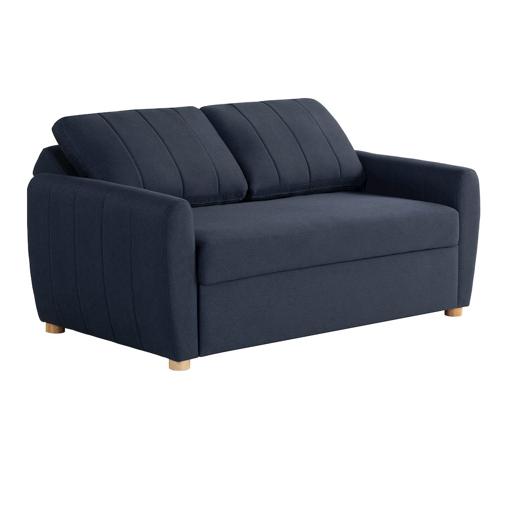 Galloway Convertible Loveseat Navy. Picture 1