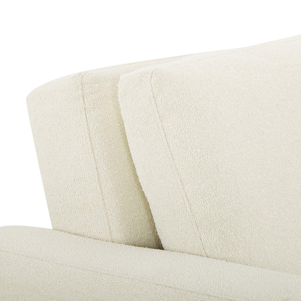 Tyler Convertible Sofa Ivory Boucle. Picture 12
