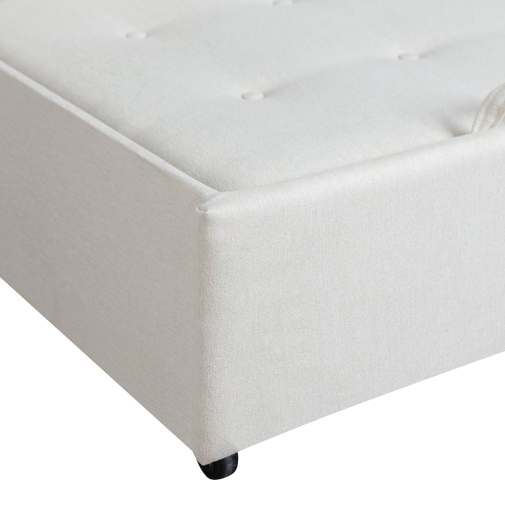 Augustine Queen Convertible Sofa Oyster. Picture 17