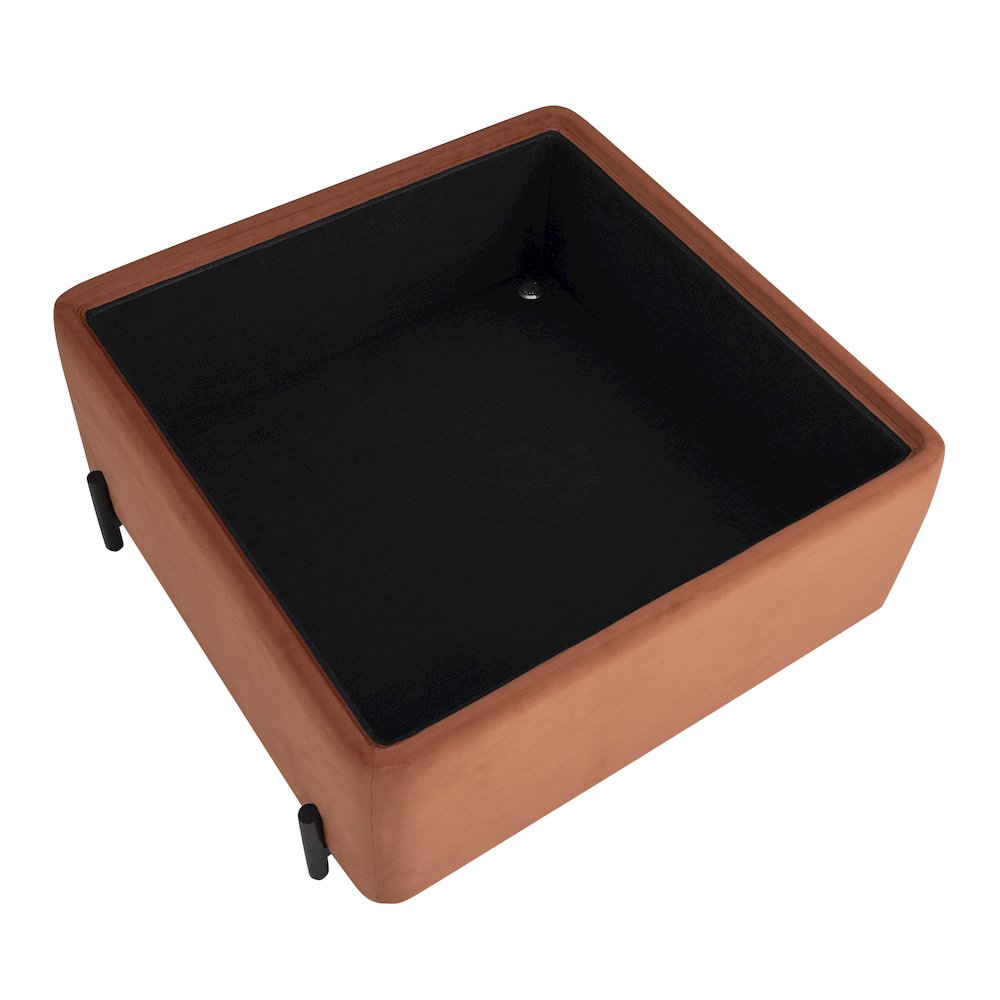 Kona Storage Ottoman Large Rust. Picture 19