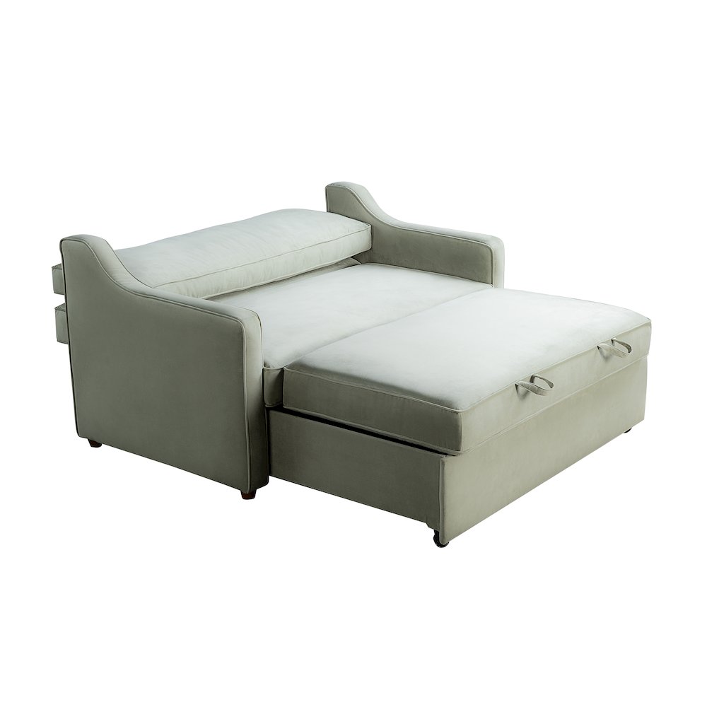 Delmar Convertible Loveseat Sage. Picture 7