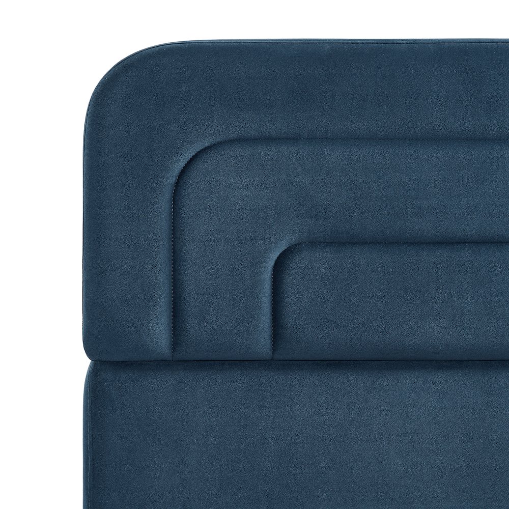 Adaline Upholstered Bed Queen Navy. Picture 8