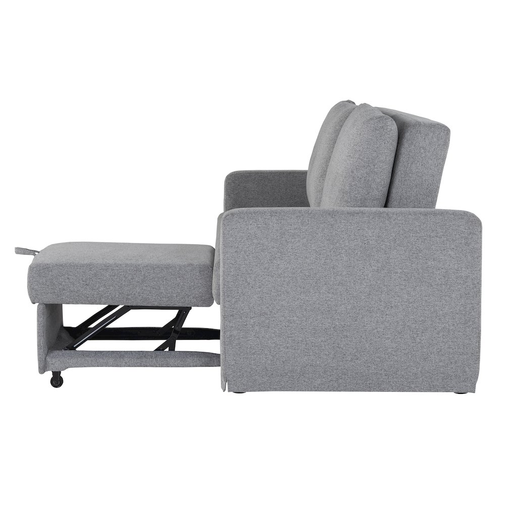Mia Convertible Sofa Light Gray. Picture 29