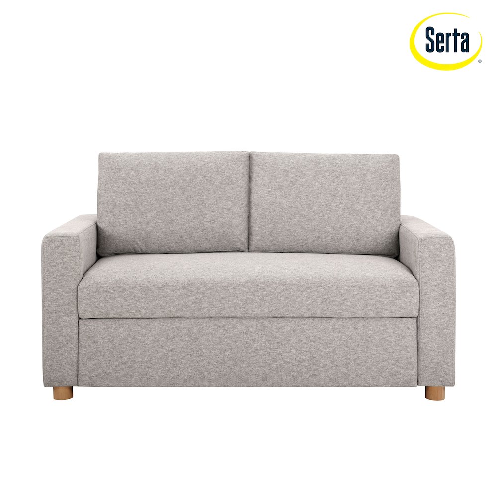 Tyler Convertible Sofa Light Grey Woven. Picture 19