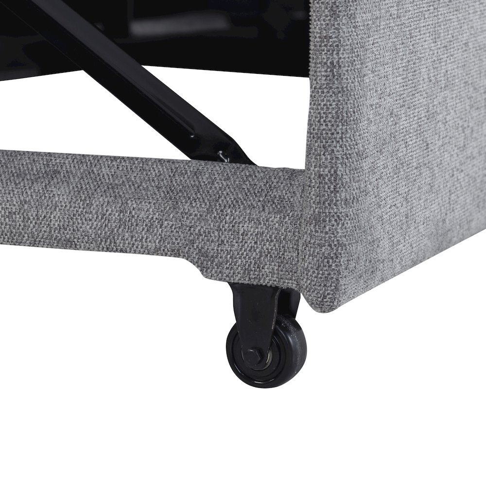 Mia Convertible Sofa Light Gray. Picture 27