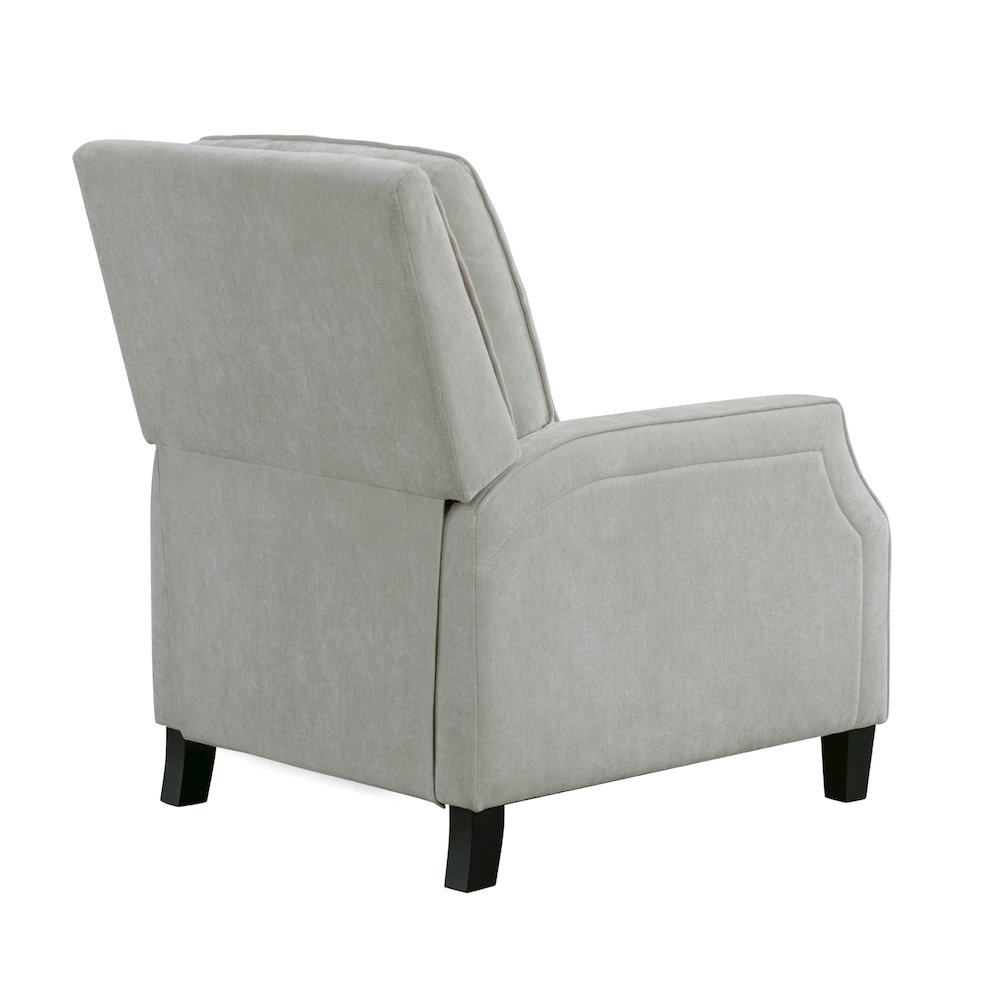 Shiloh Push Back Recliner Light Grey. Picture 6