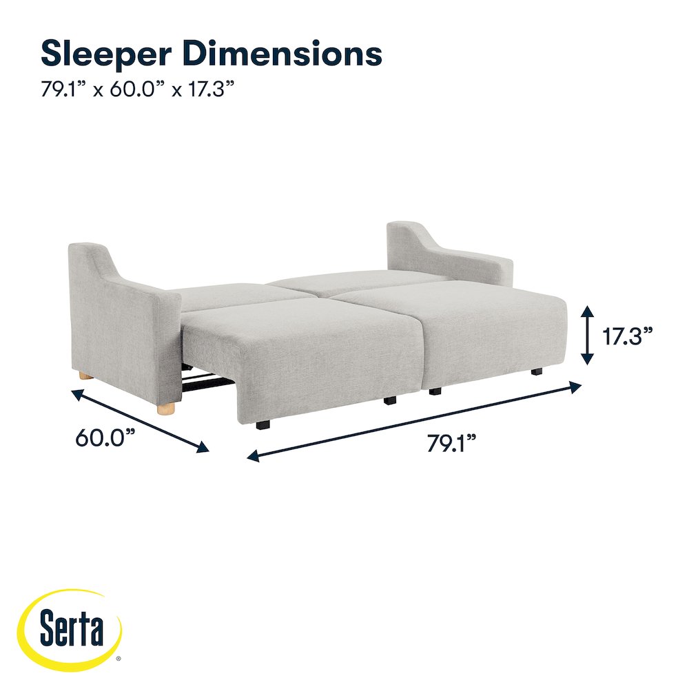 Glenmont Convertible Sofa Cream. Picture 18