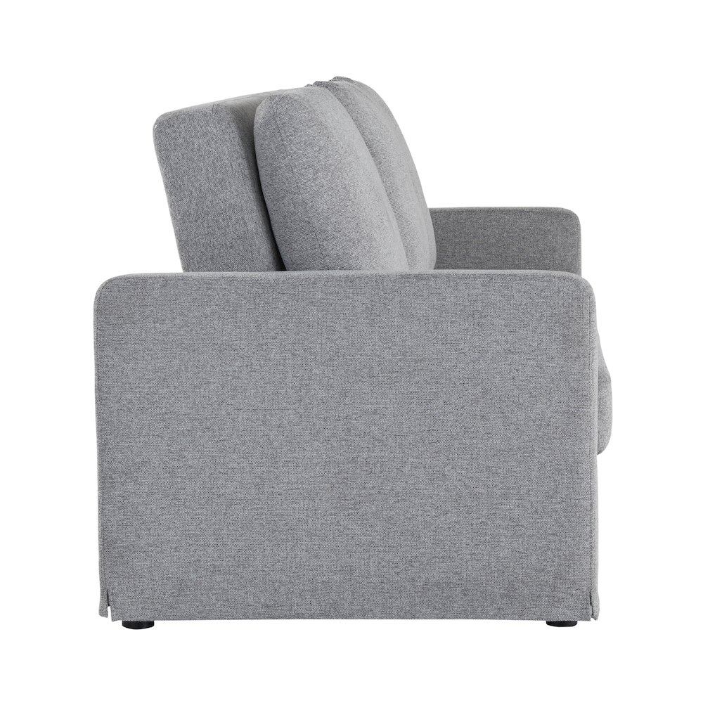 Mia Convertible Sofa Light Gray. Picture 23