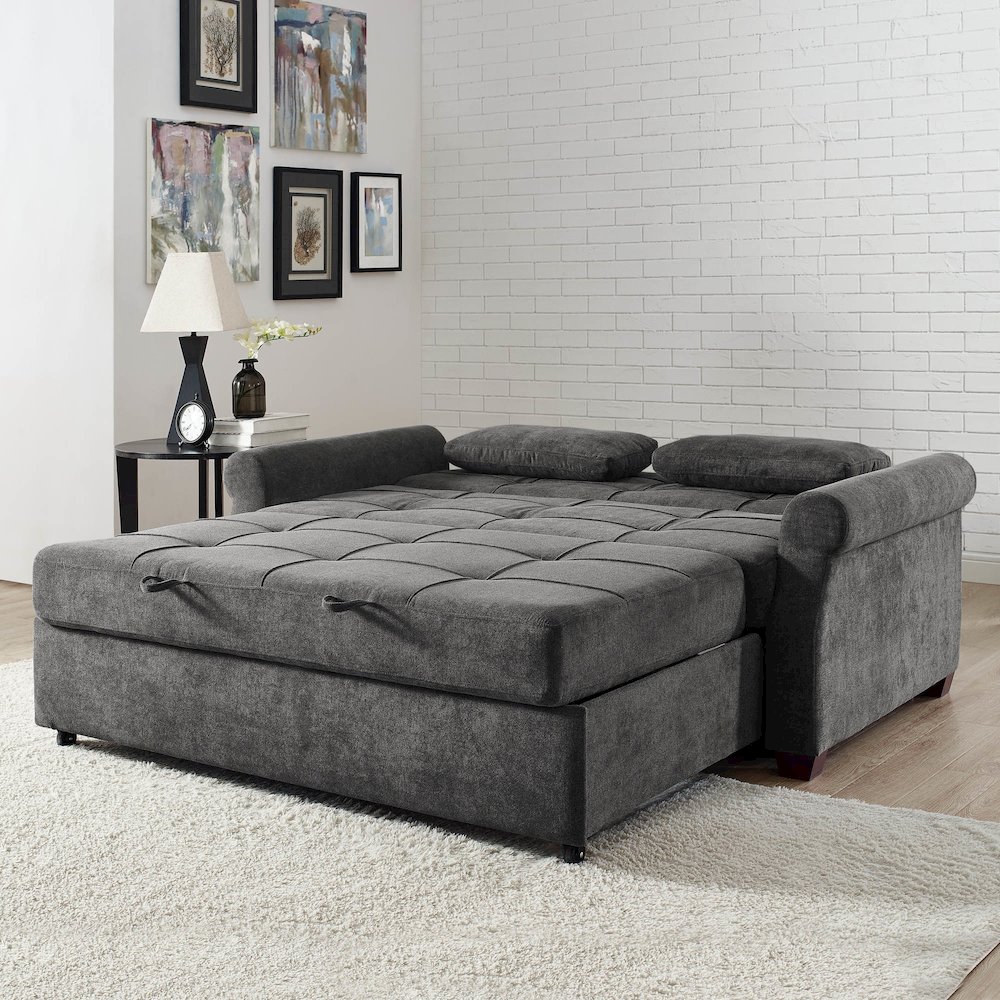 Hampton Sofa Queen Grey. Picture 11