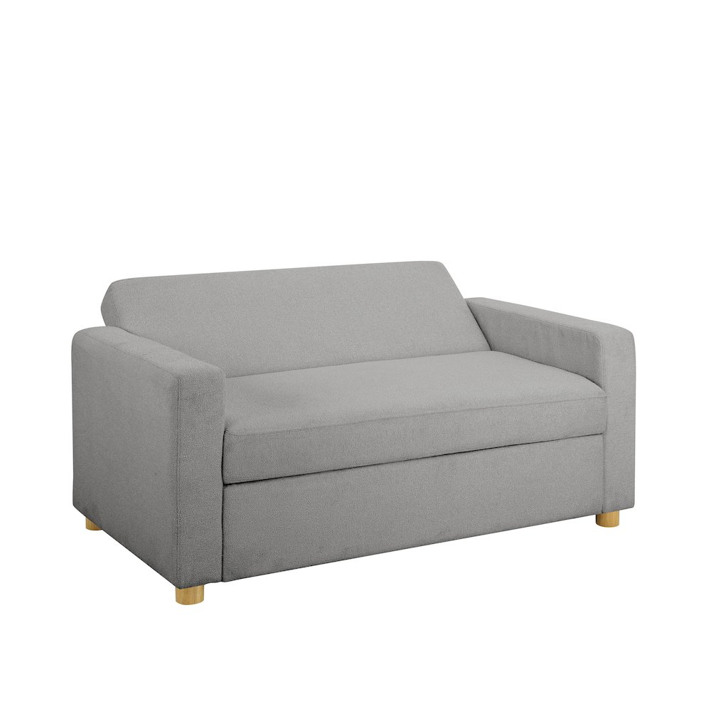 Tyler Convertible Sofa Grey Boucle. Picture 4