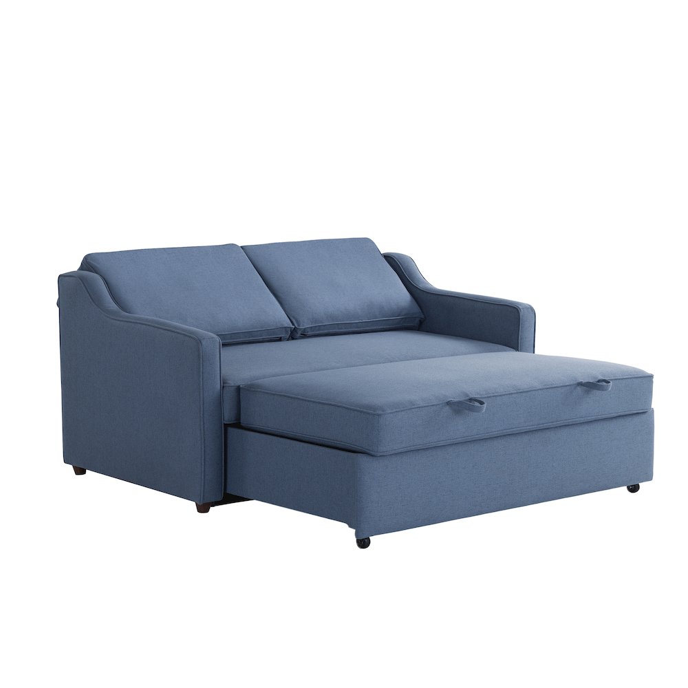 Carey Convertible Sofa Navy. Picture 7
