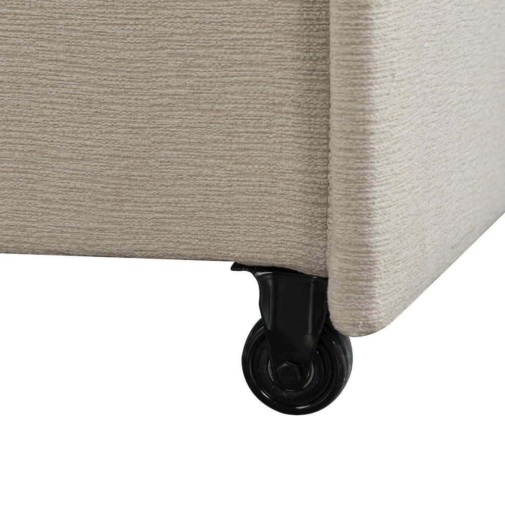 Galloway Convertible Loveseat Beige. Picture 14