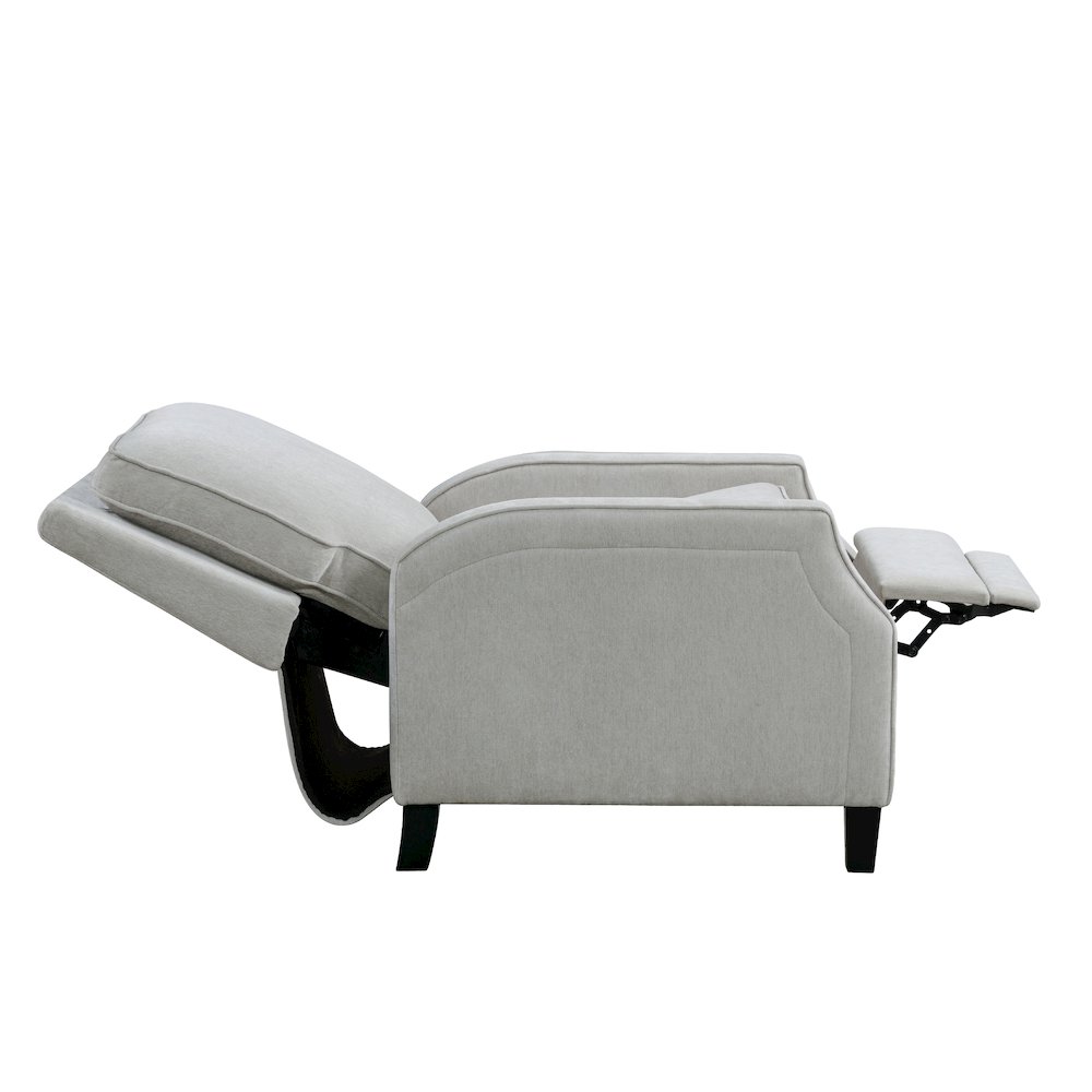 Shiloh Push Back Recliner Light Grey. Picture 8
