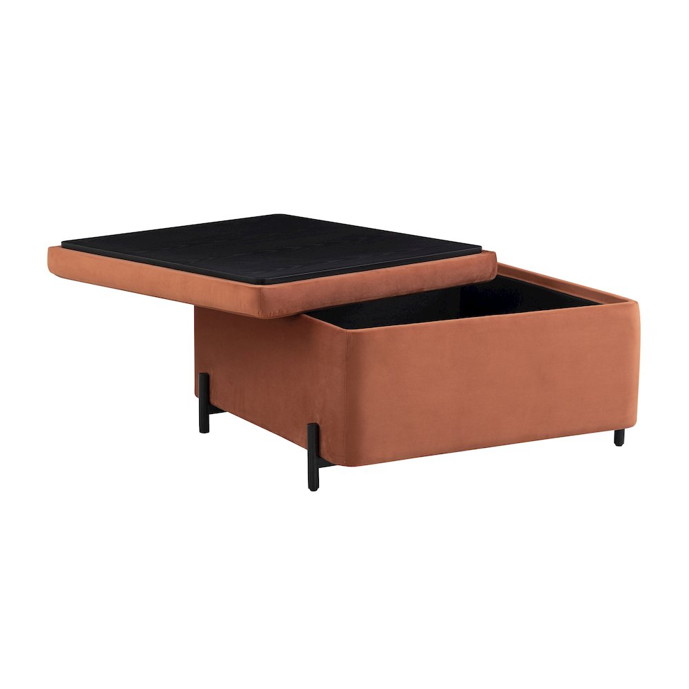 Kona Storage Ottoman Large Rust. Picture 10