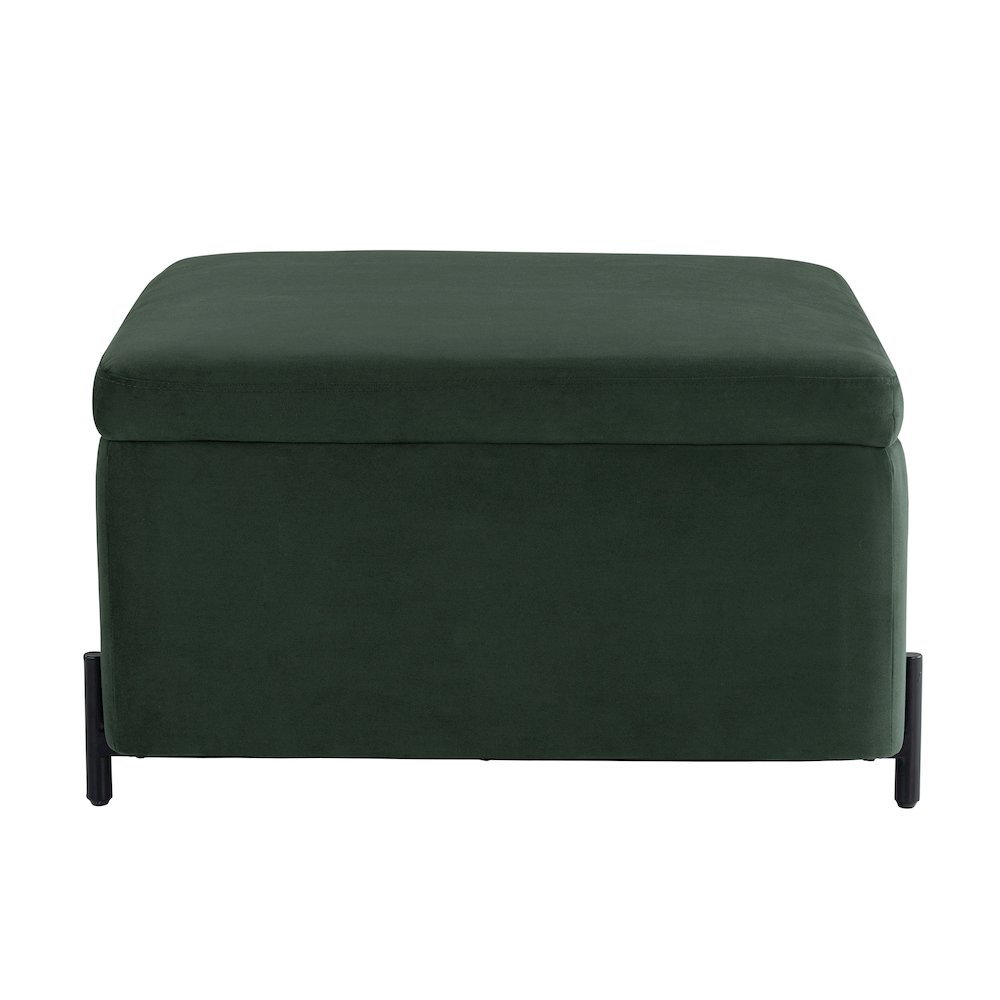 Kona Storage Ottoman Large Green. Picture 5