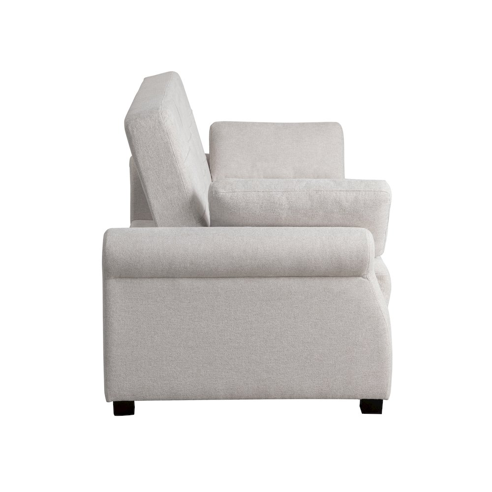 Hampton Queen Convertible Sofa Oatmeal. Picture 8
